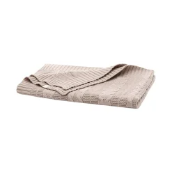 Cable Knit Baby Blanket in Dusty Rose