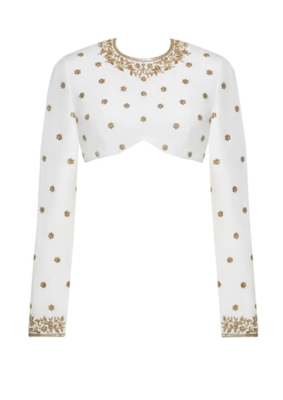 Caite Silk Crepe Crop Top