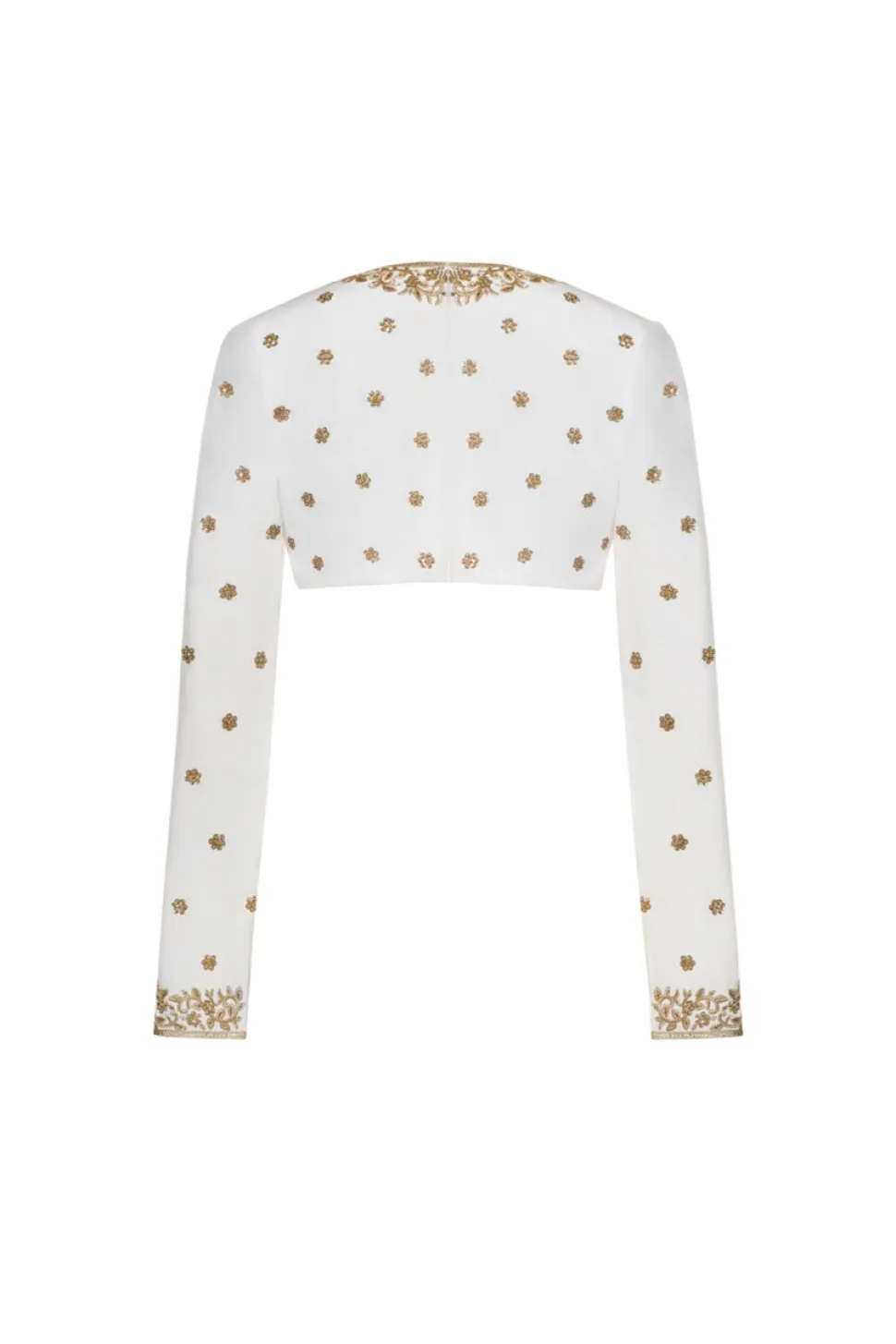 Caite Silk Crepe Crop Top