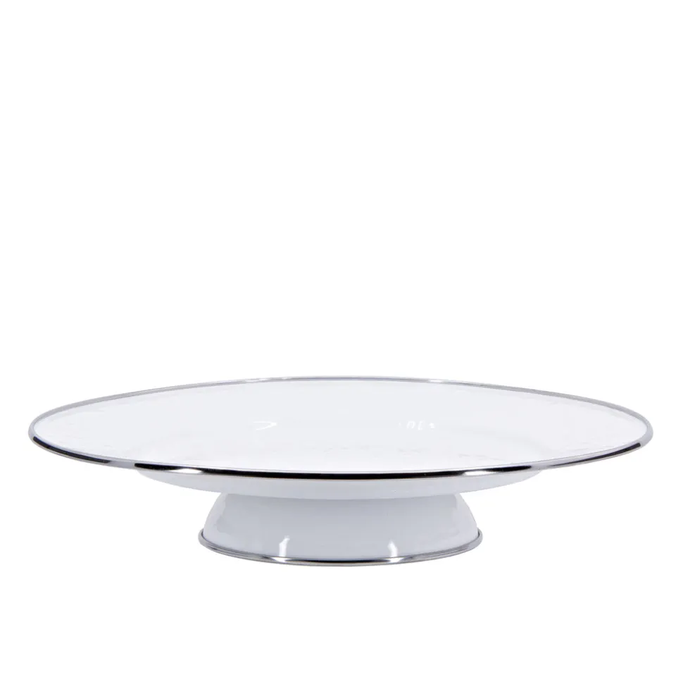 Cake Plate in Solid White