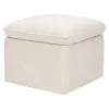 Cali Storage Ottoman in Boucle in Ivory Boucle