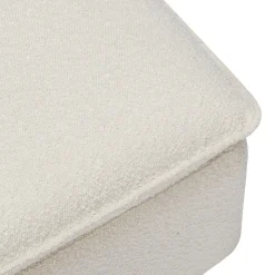 Cali Storage Ottoman in Boucle in Ivory Boucle