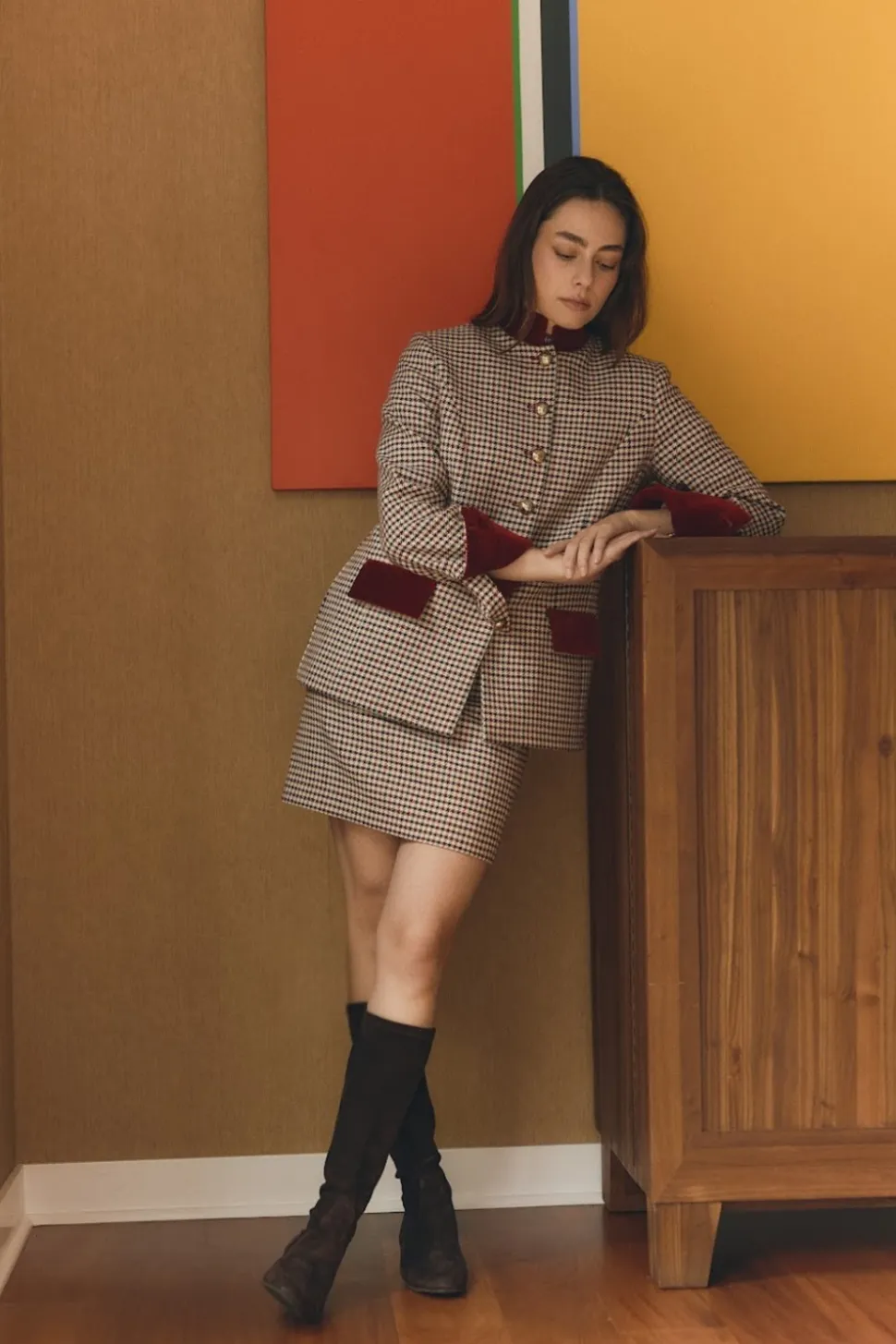 Camille Rosso in Plaid