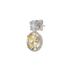 Canary Celestial Halo Earrings