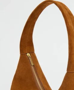 Candy Baguette in Saddle Suede