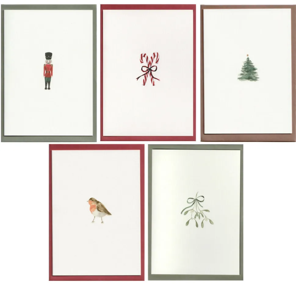 Candy Cane Cards, Set of 5