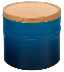 Canister with Wood Lid