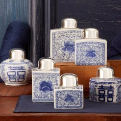 Canton Collection Tea Jars, Set of 6