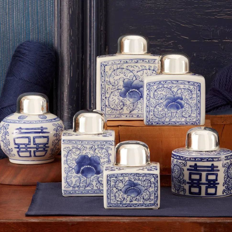 Canton Collection Tea Jars, Set of 6