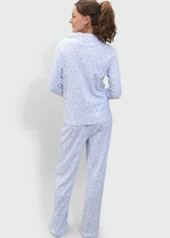 Cape Cod Women's Button Front Long Pajama Set