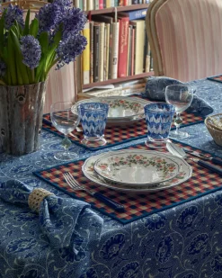 Capri Placemat, Red and Blue