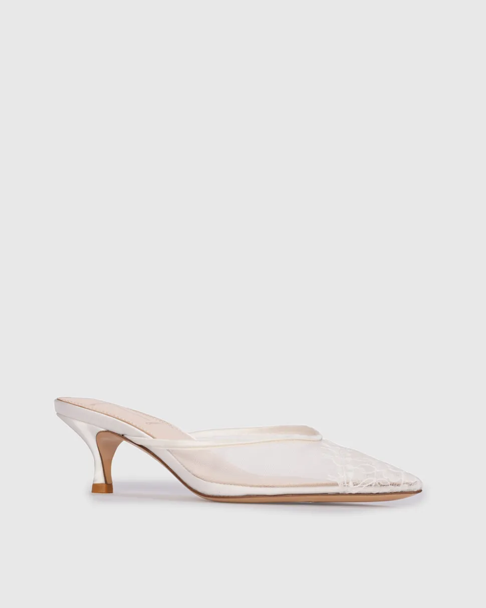 Cara 50 in White Mesh