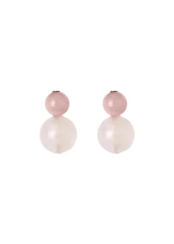 Cara Earrings in Rose Quartz