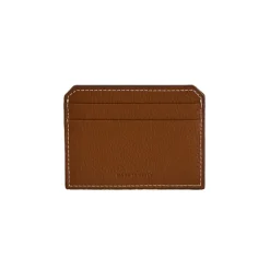 Card Case in Tumbled Grain Acorn
