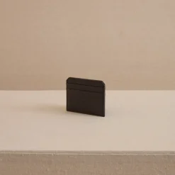 Card Case in Tumbled Grain Black