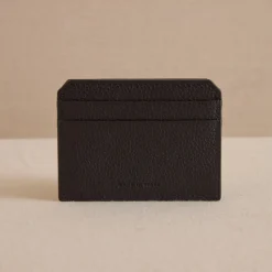 Card Case in Tumbled Grain Black