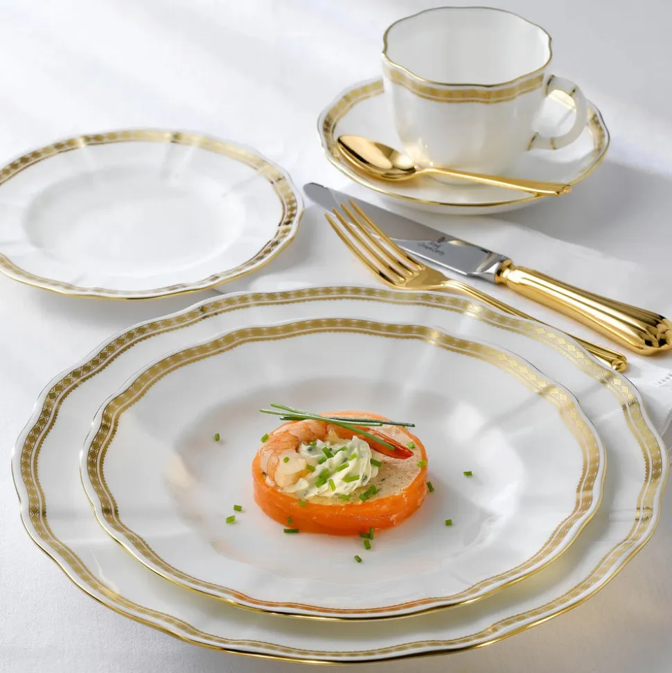 Carlton Gold Rimmed Soup Bowl