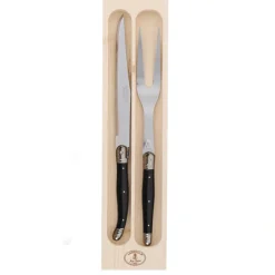 Carving Set with Black Handles