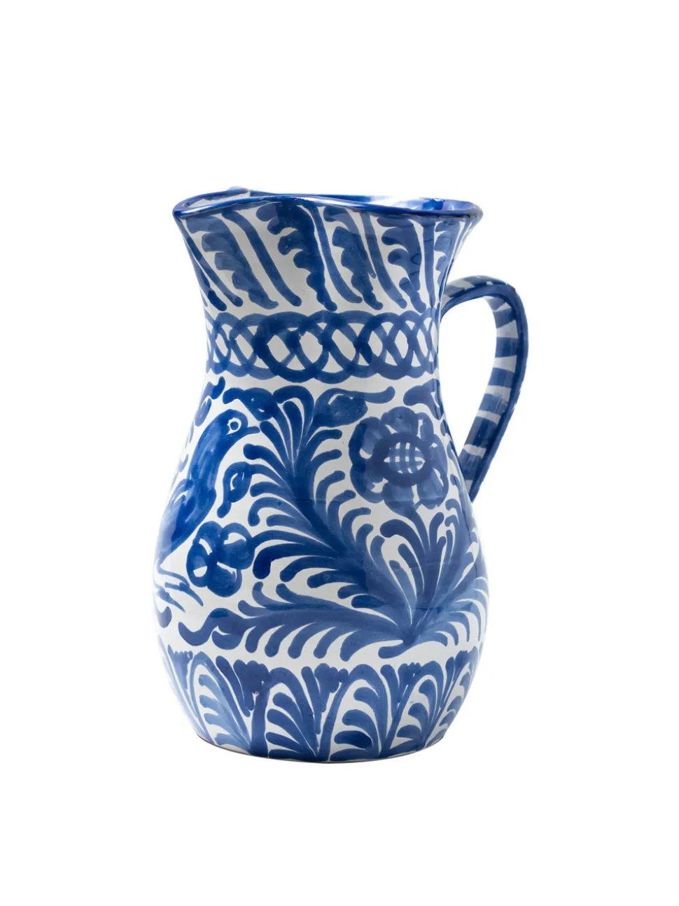 Casa Azul Large Pitcher with Hand-painted Designs