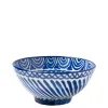 Casa Azul Medium Bowl with Hand-painted Designs