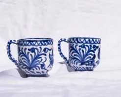 Casa Azul Mug with Hand-painted Designs