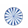 Casa Azul Salad Plate with Candy Cane Stripes
