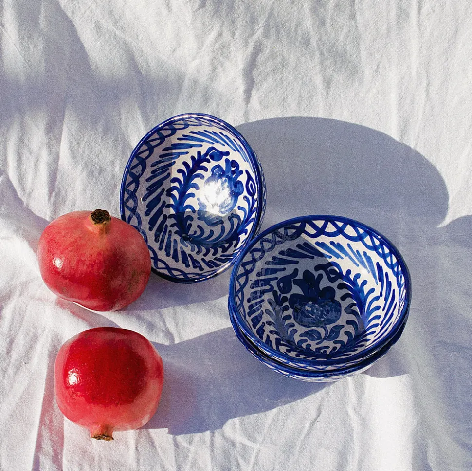 Casa Azul Small Bowl with Hand-Painted Designs
