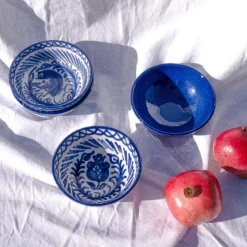Casa Azul Small Bowl with Hand-Painted Designs