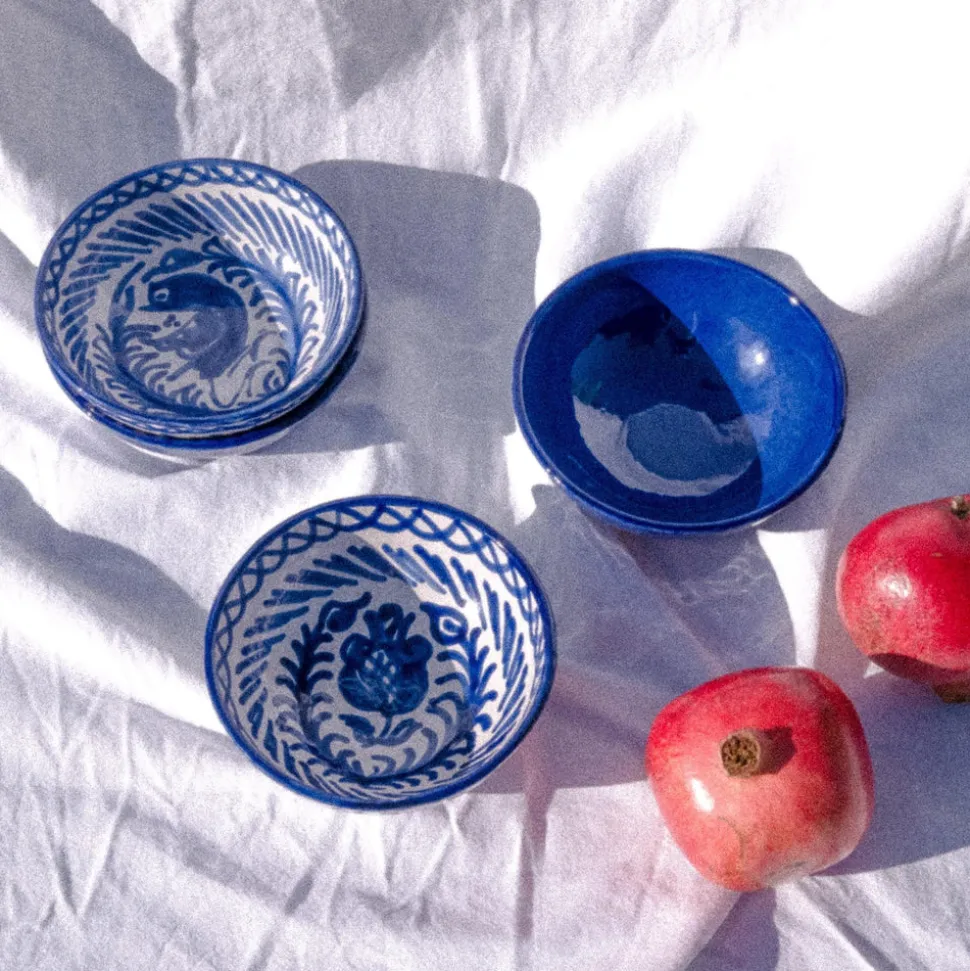Casa Azul Small Bowl with Hand-Painted Designs