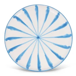 Casa Celeste Dinner Plate with Candy Cane Stripes