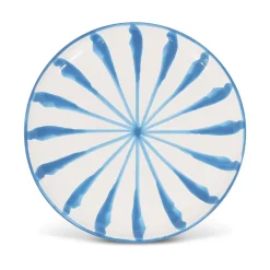 Casa Celeste Salad Plate with Candy Cane Stripes