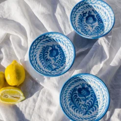 Casa Celeste Small Bowl with Hand-Painted Designs