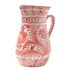 Casa Coral Large Pitcher with Hand-painted Designs
