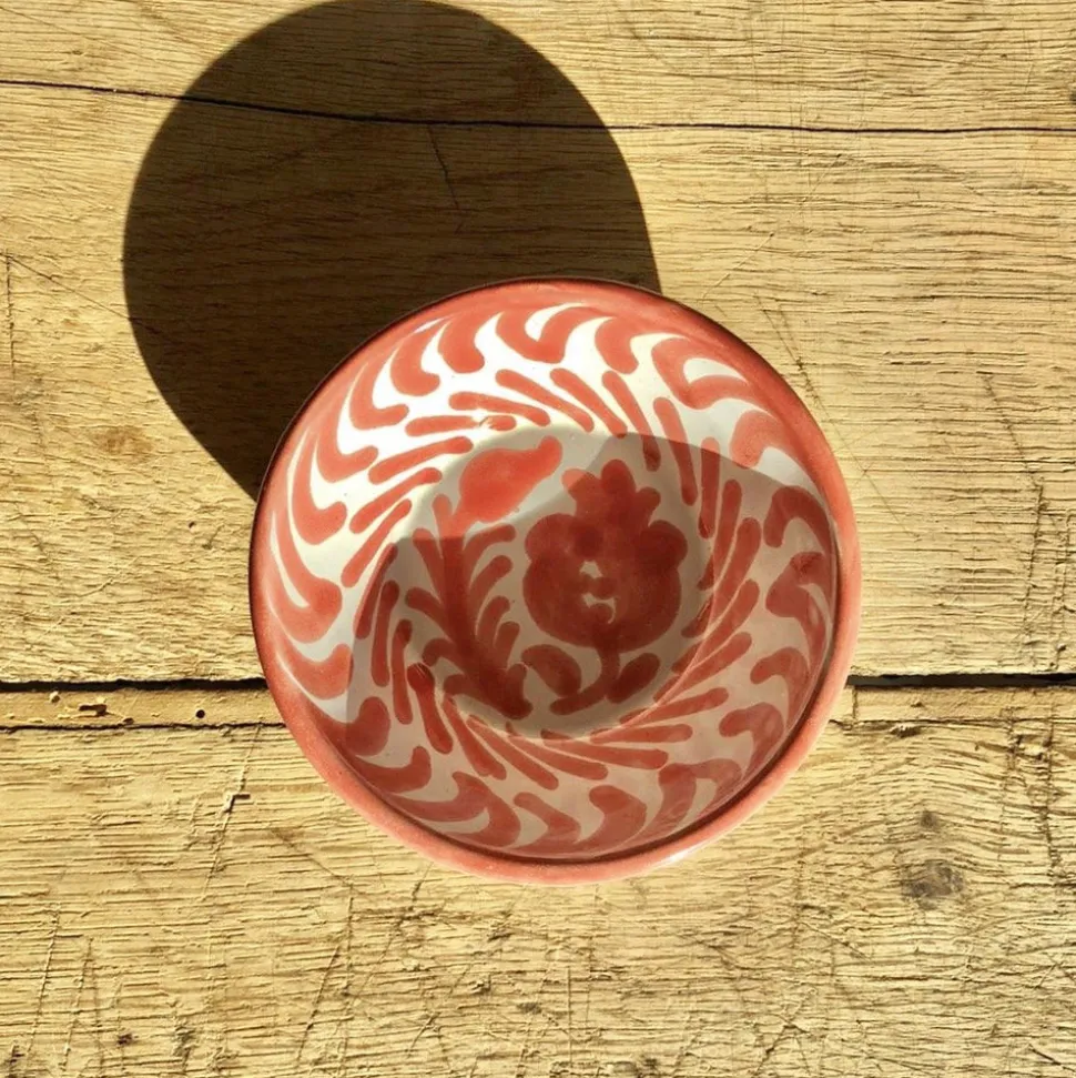 Casa Coral Mini Bowl with Hand-painted Designs