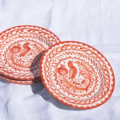 Casa Coral Salad Plate with Traditional Designs