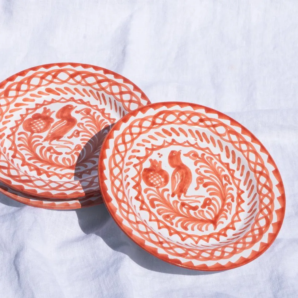 Casa Coral Salad Plate with Traditional Designs