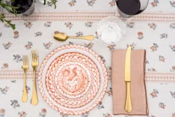 Casa Coral Salad Plate with Traditional Designs
