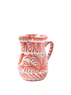 Casa Coral Small Pitcher with Hand-painted Designs