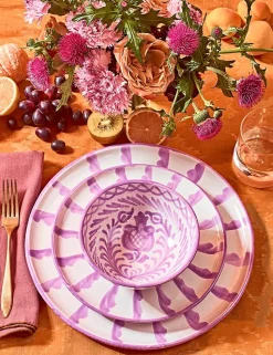 Casa Lila Small Bowl with Hand-painted Designs