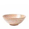 Casa Melocoton Large Bowl with Hand-painted Designs