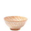 Casa Melocoton Medium Bowl with Hand-painted Designs