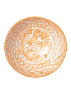 Casa Melocoton Medium Bowl with Hand-painted Designs
