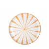 Casa Melocoton Salad Plate With Candy Cane Stripes