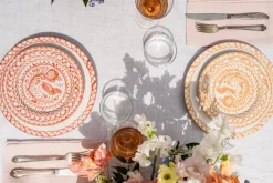 Casa Melocoton Salad Plate with Traditional Designs