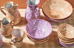 Casa Melocoton Small Pitcher with Hand-painted Designs