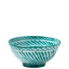 Casa Verde Medium Bowl with Hand-painted Designs