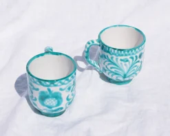 Casa Verde Mug with Hand-painted Designs