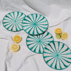 Casa Verde Salad Plate with Candy Cane Stripes