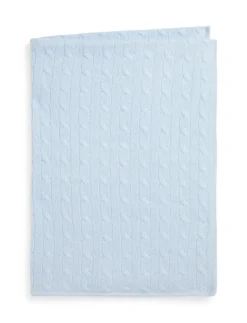 Cashmere Cable Knit Baby Blanket