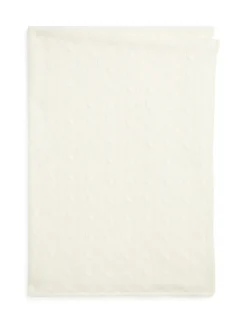 Cashmere Cable Knit Baby Blanket